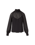 Alyssa Silk Turtleneck Blouse