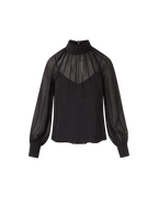 Alyssa Silk Turtleneck Blouse