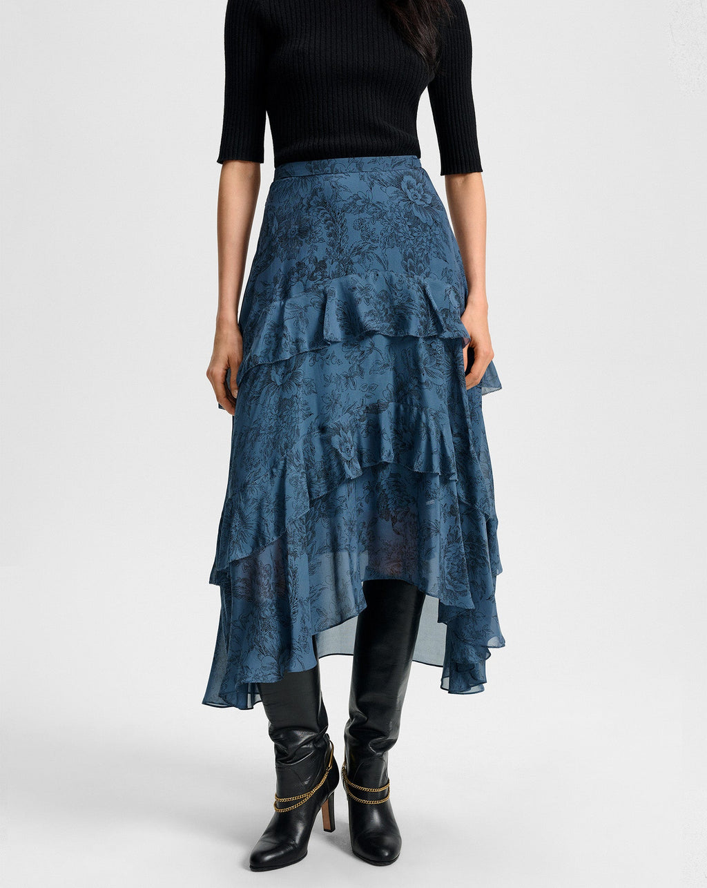 Jupe midi Graeme Silk