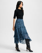 Jupe midi Graeme Silk