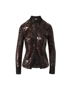 Matty Sequin Button-Down Shirt