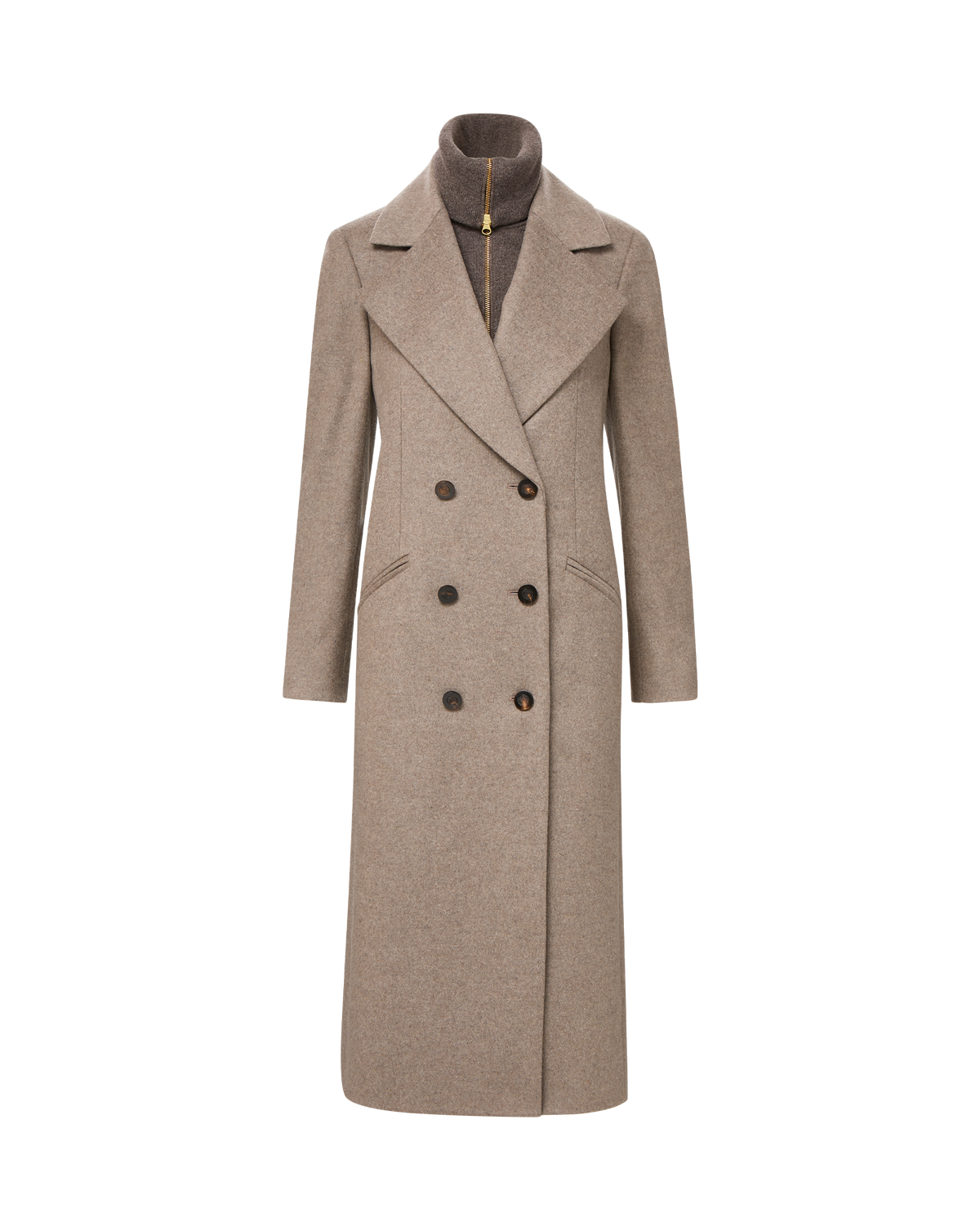 Seth Wool-Cashmere Dickey Coat