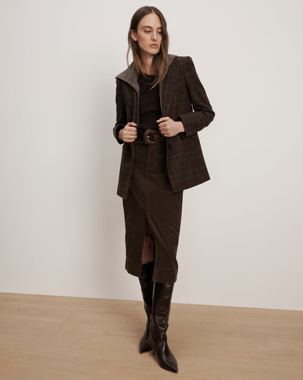 Elsy Leather-Buckle Belt