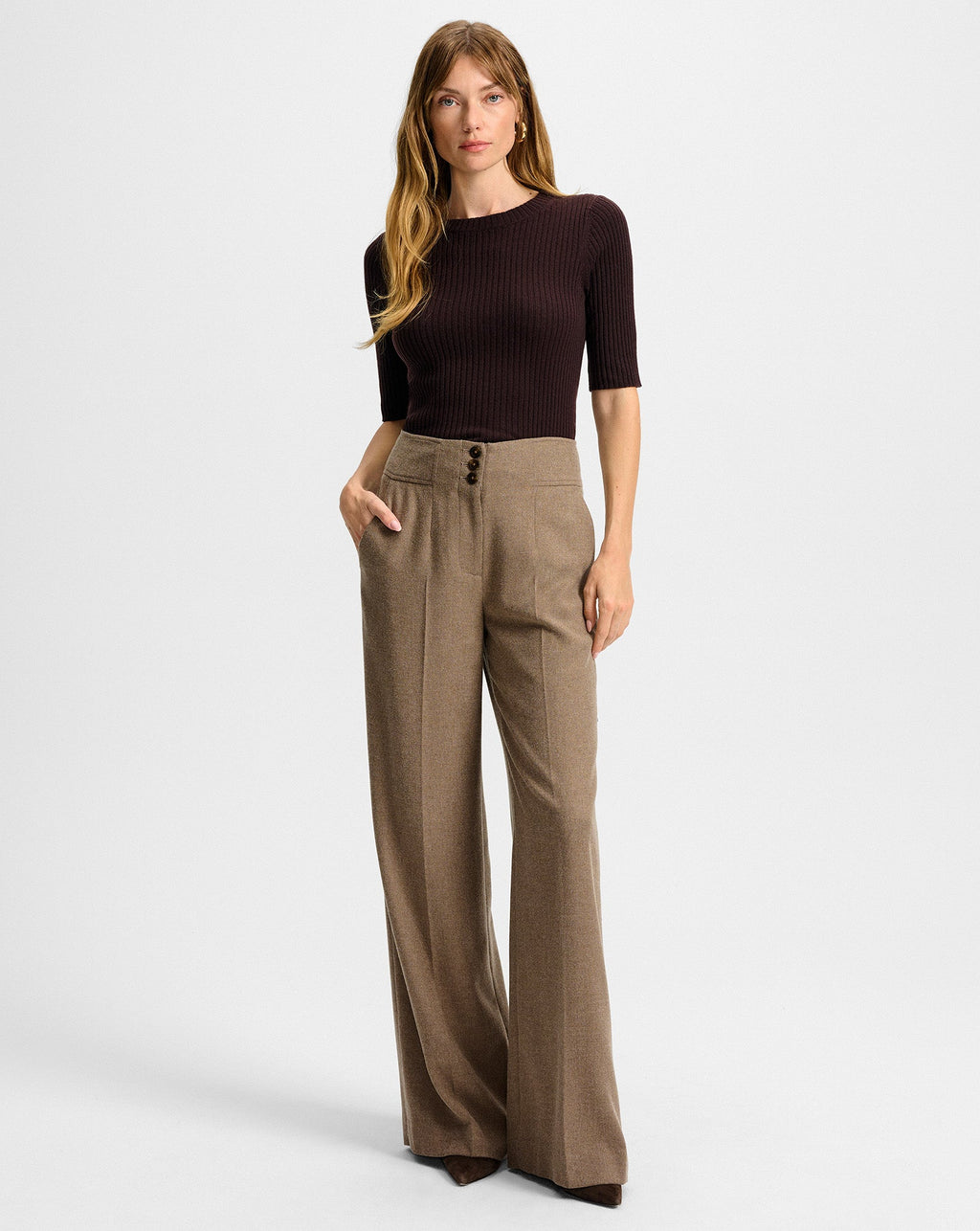 Pantalon Giovanna à jambe large