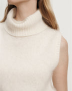 Mazzy Brushed Cashmere Sleeveless Sweater