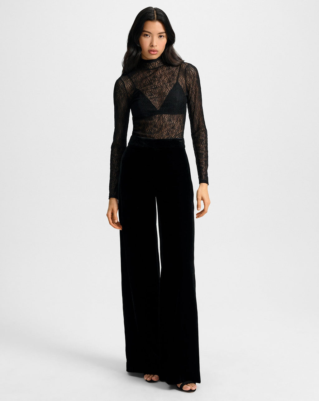 Alex Velvet Wide-Leg Pant - Famous | Online Store