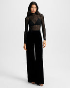 Alex Velvet Wide-Leg Pant - Famous | Online Store