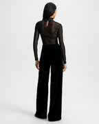 Alex Velvet Wide-Leg Pant - Famous | Online Store