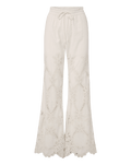 Daisy Wide-Leg Eyelet Pant