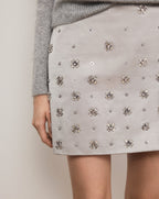 Olenna Embellished Mini Skirt
