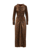 Irma Stretch-Silk Midi Dress