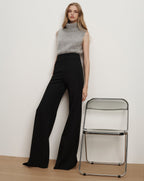 Pantalon large en ponte Kalinda