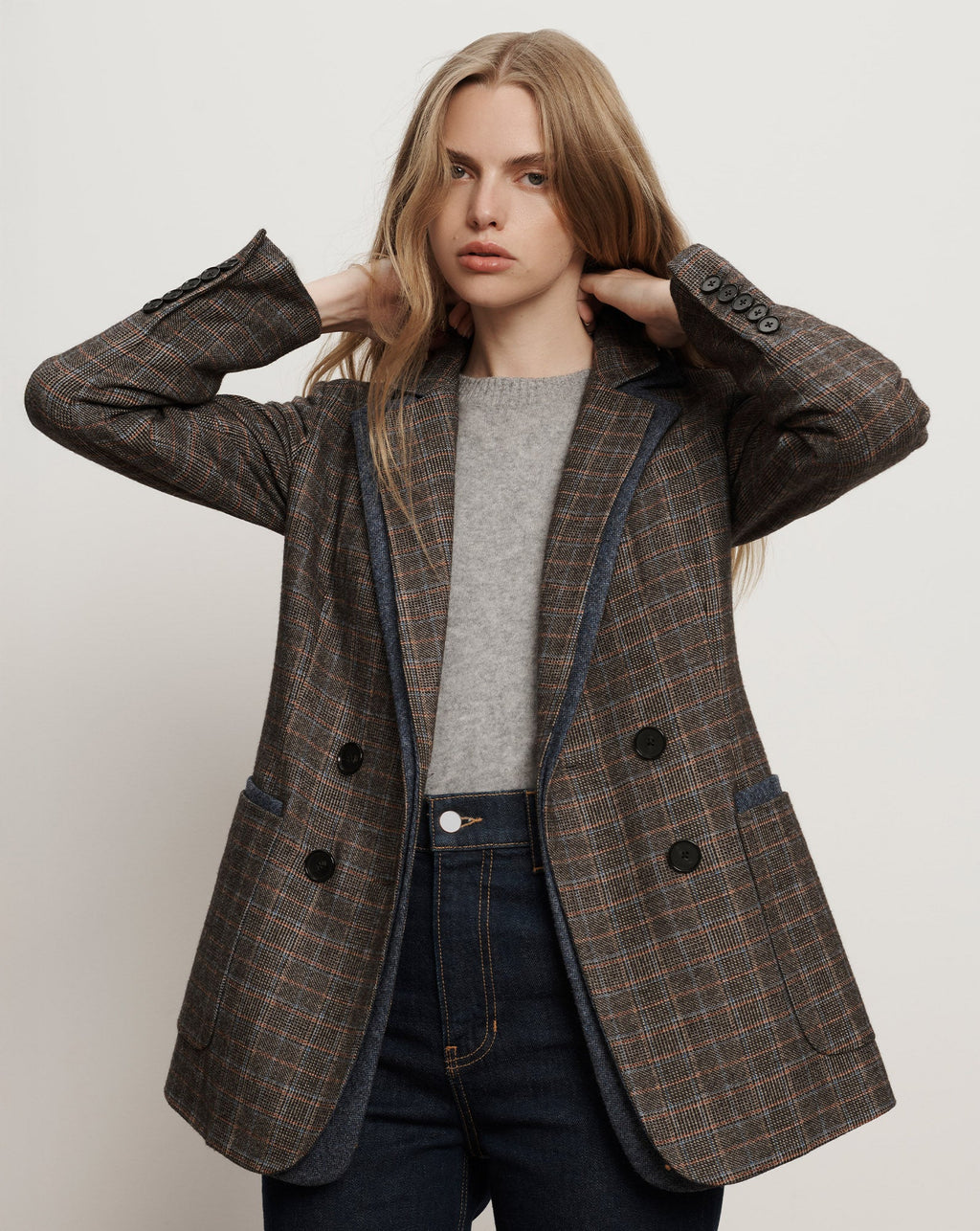 Veste-chemise à carreaux Hedi
