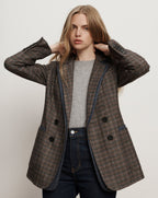 Veste-chemise à carreaux Hedi