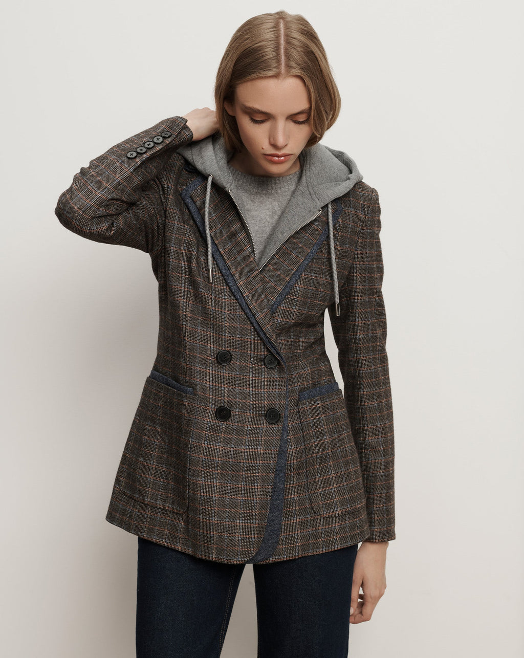 Veste-chemise à carreaux Hedi
