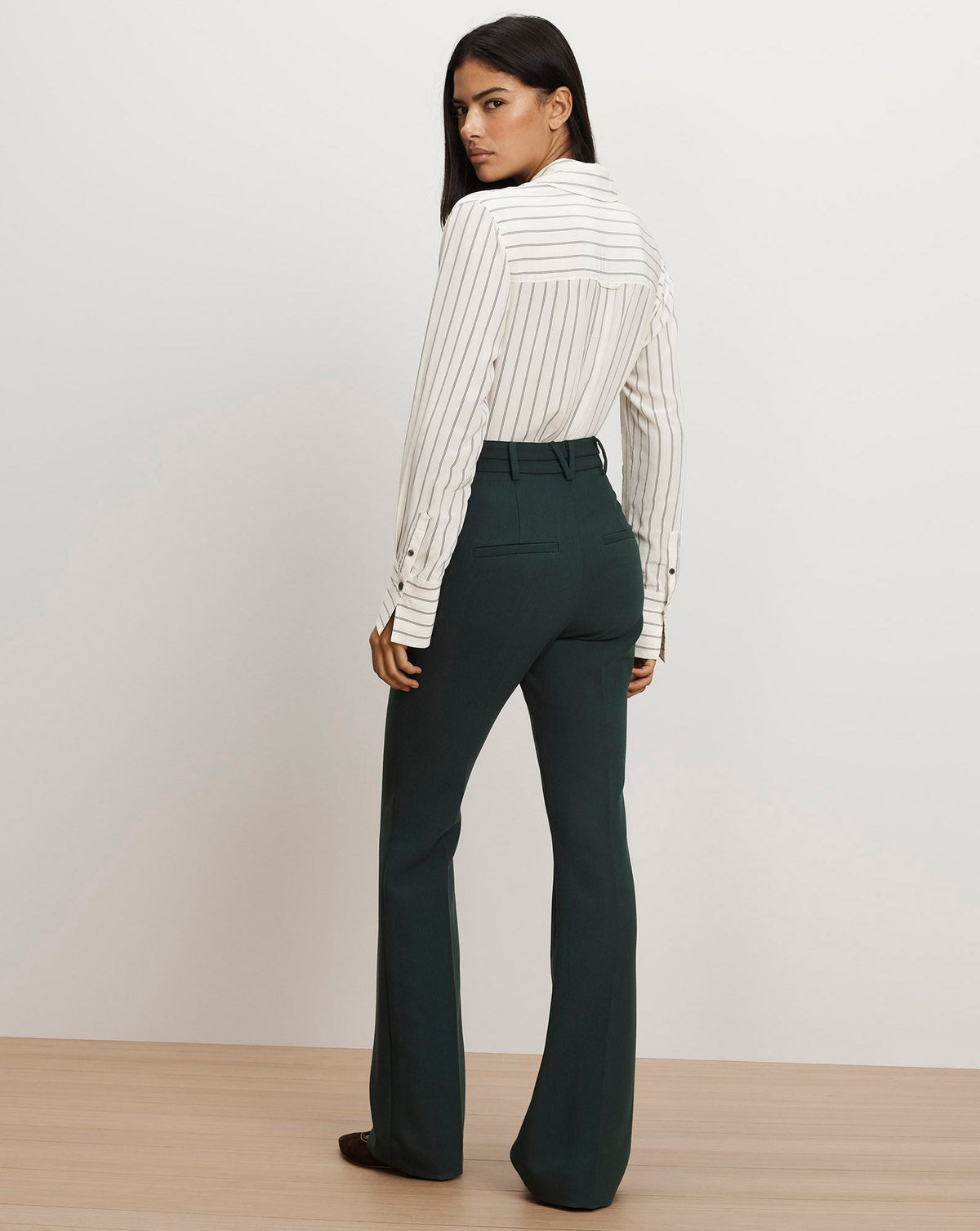 Saku Striped Button-Down Shirt