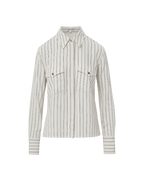 Saku Striped Button-Down Shirt