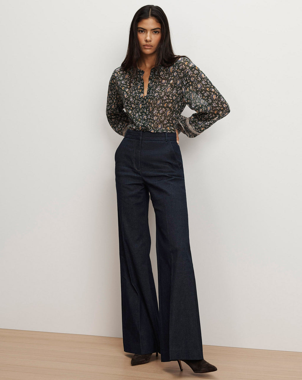 Pantalon en jean évasé Crue