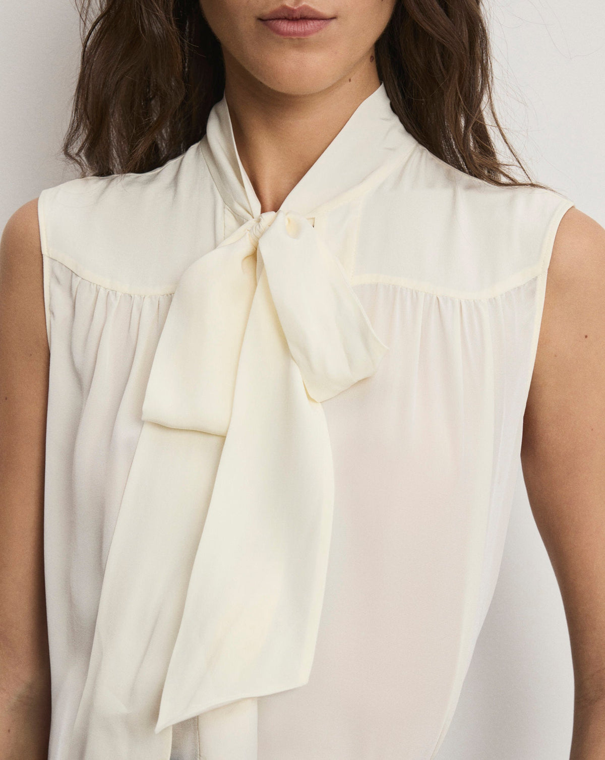 Magnolia Tie-Neck Blouse