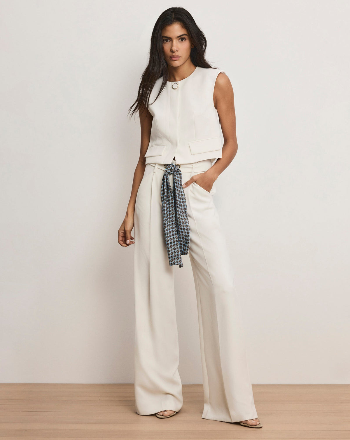 Tai Belted Wide-Leg Pant