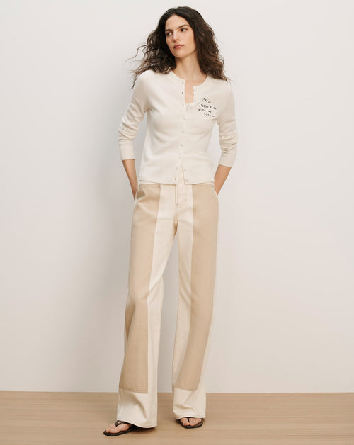 Cardigan en cachemire brodé Daro