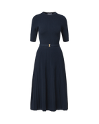Robe midi Elthea ceinturée