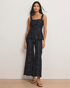 Pantalon large à œillets Osborne