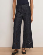 Pantalon large à œillets Osborne
