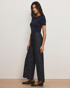 Pantalon large à œillets Osborne