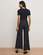Pantalon large à œillets Osborne