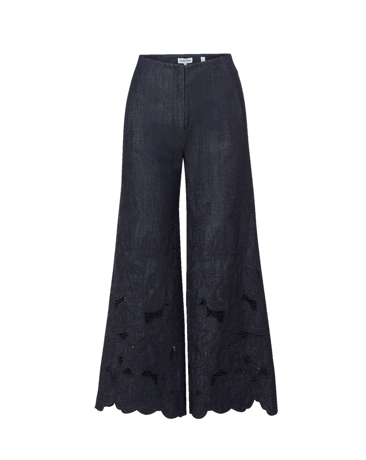 Osborne Wide-Leg Eyelet Pant