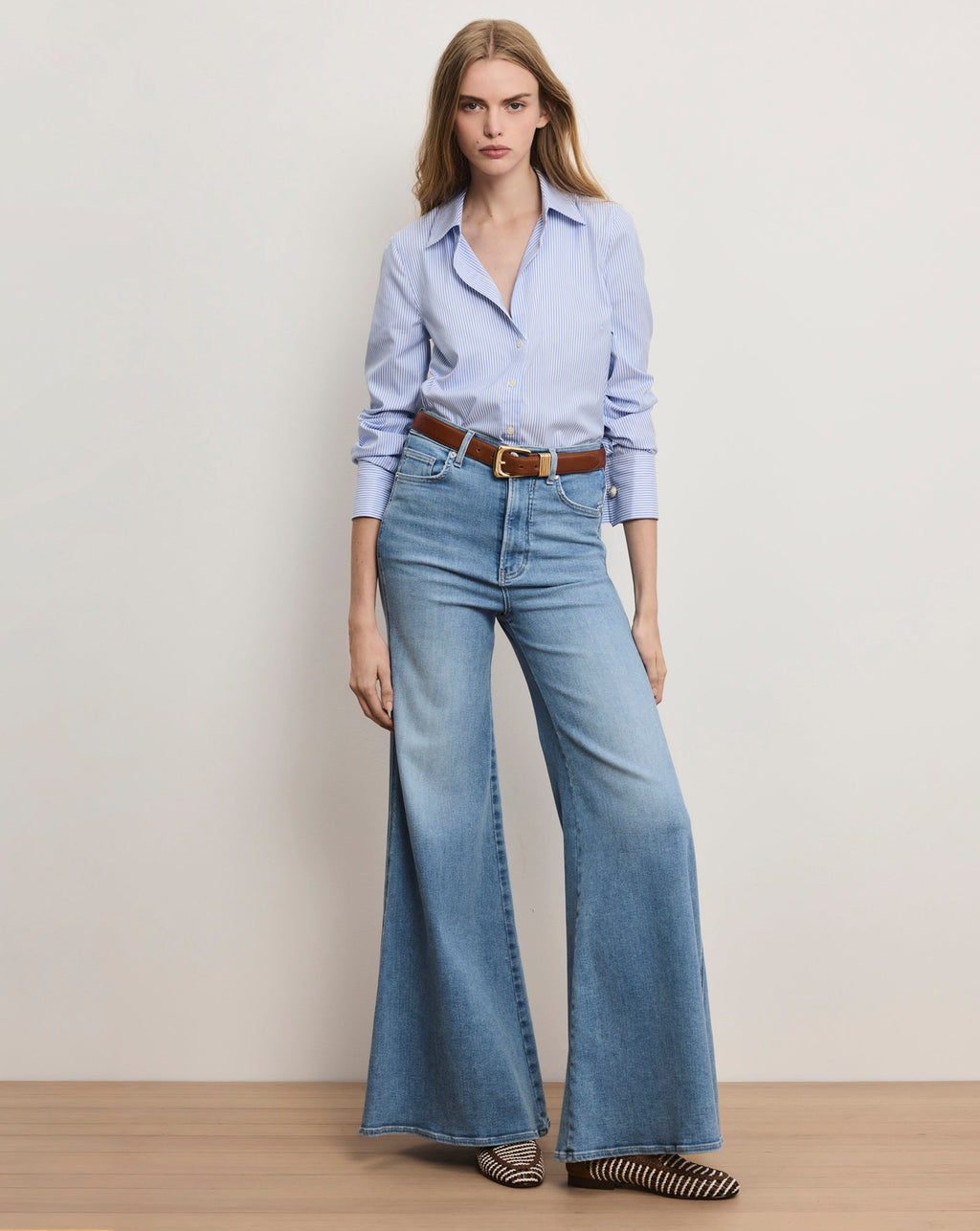 Chemise boutonnée rayée Amelia