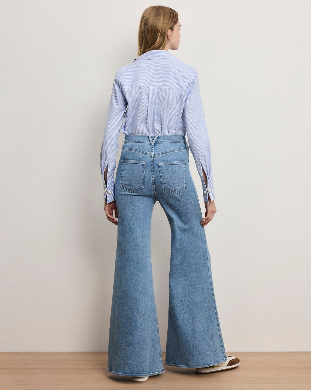 Chemise boutonnée rayée Amelia
