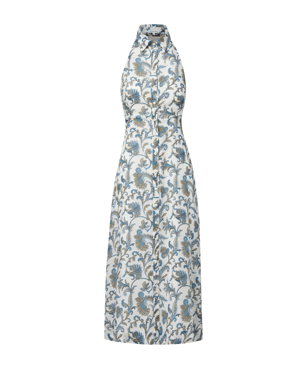 Mackey Paisley Halter Midi Dress