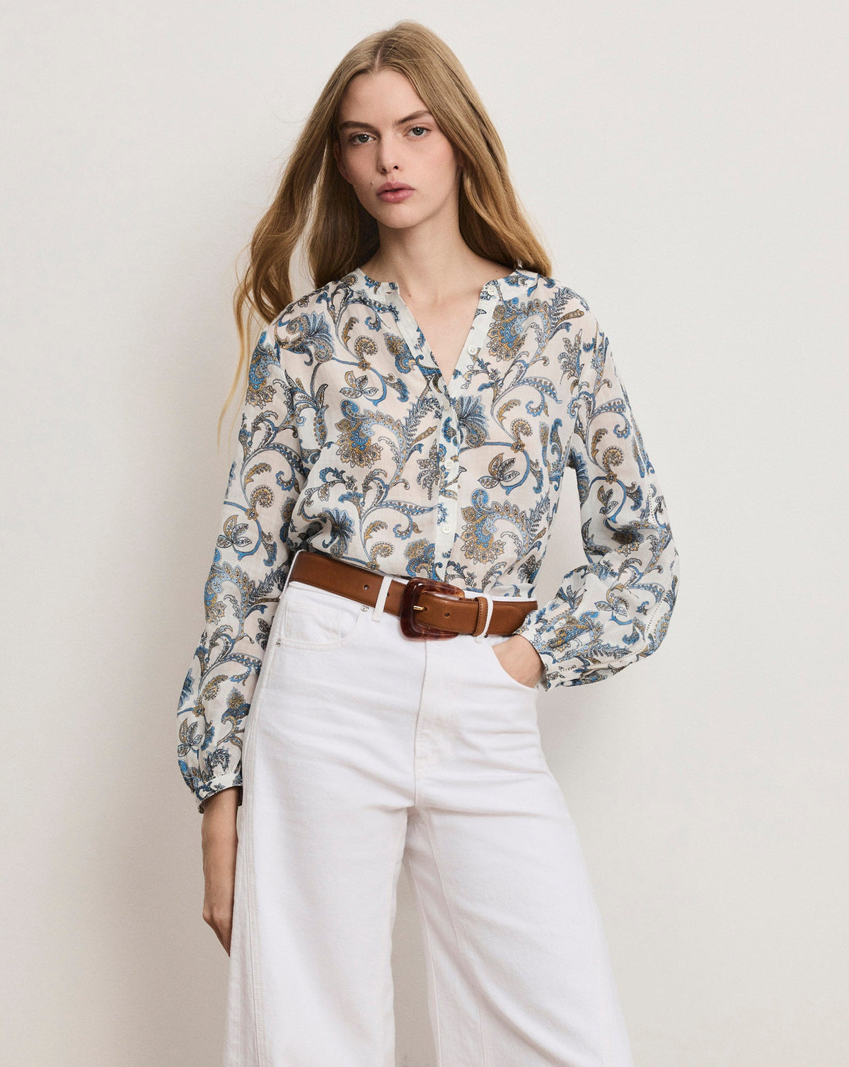 Soleil Paisley Blouse