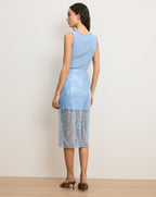 Jupe midi à sequins Allora