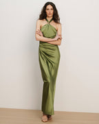 Izaren Halter Maxi Dress