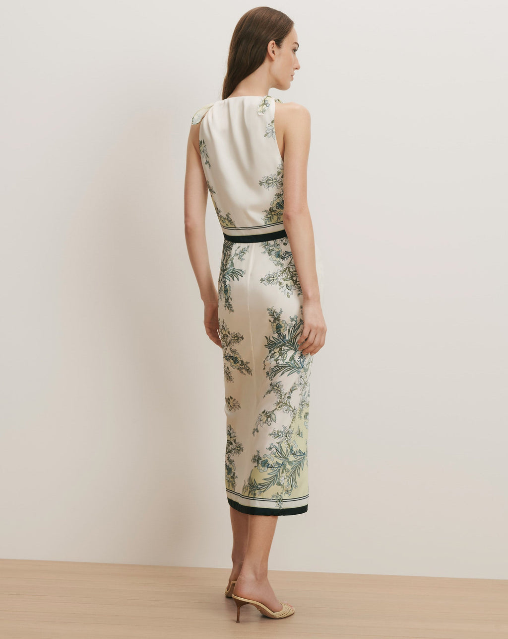 Robe mi-longue Kaliza à imprimé foulard