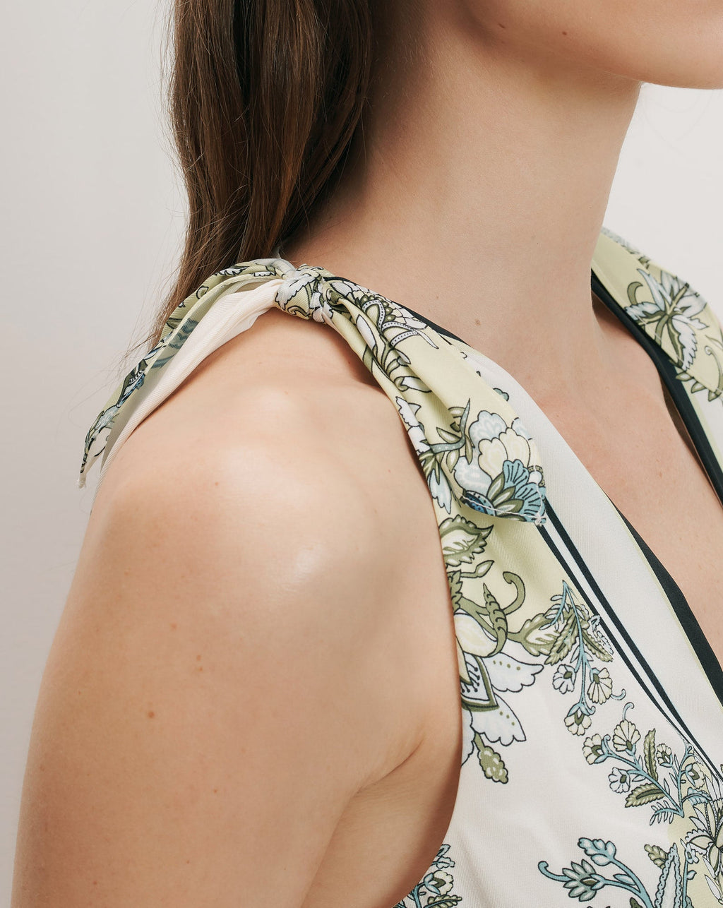 Robe mi-longue Kaliza à imprimé foulard