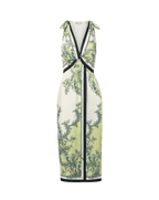 Robe mi-longue Kaliza à imprimé foulard