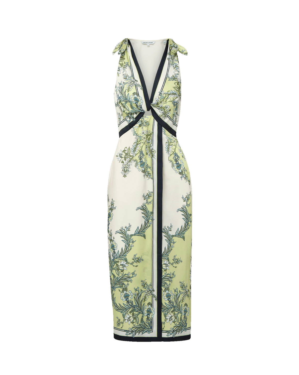 Kaliza Scarf-Print Midi Dress
