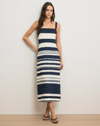 Robe midi rayée Ella