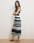 Robe midi rayée Ella
