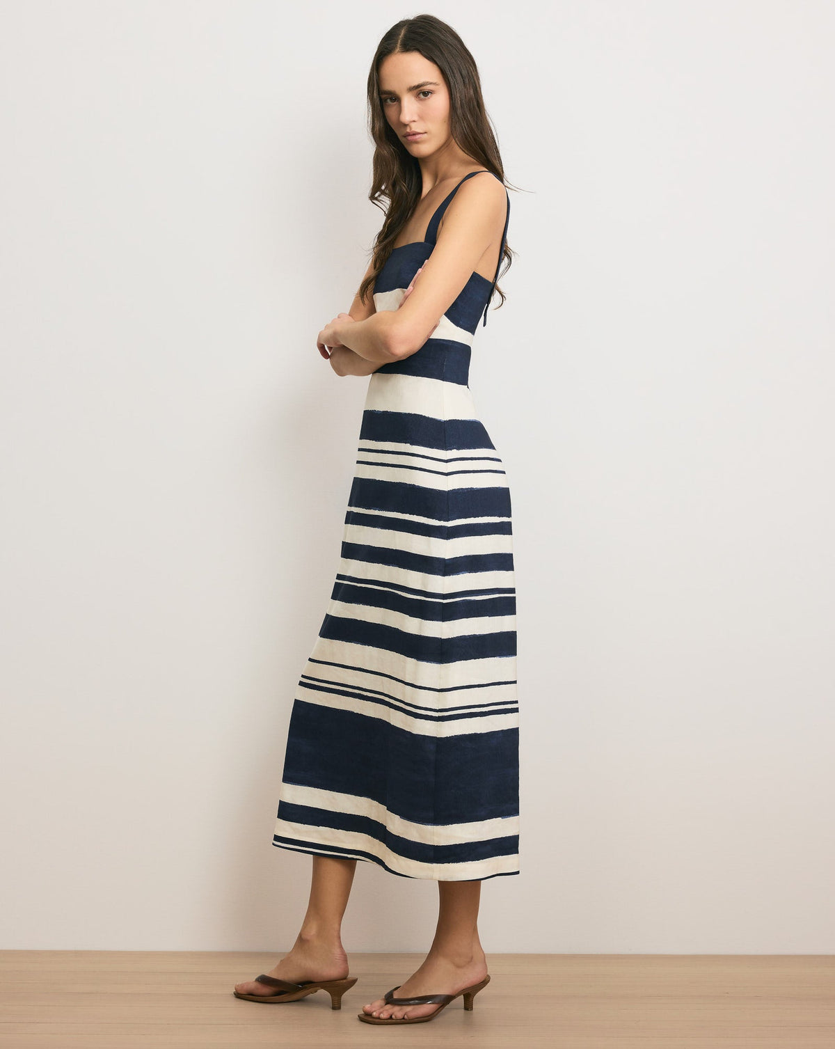 Ella Striped Midi Dress