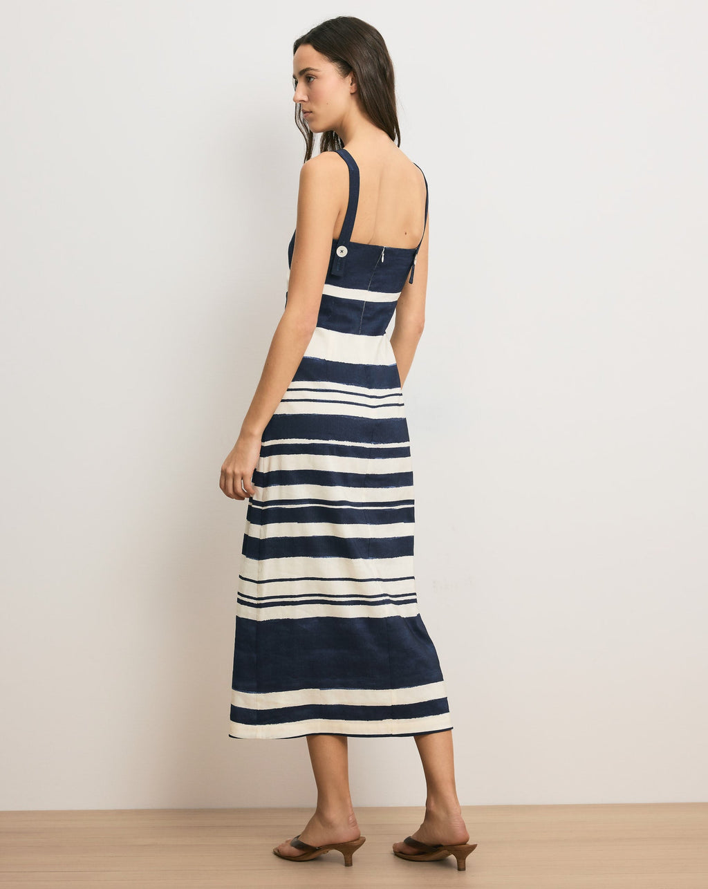 Robe midi rayée Ella