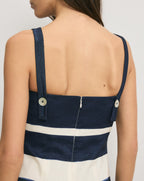 Robe midi rayée Ella