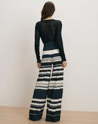 Pantalon à taille croisée Heron