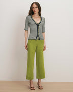 Pantalon large en lin Dova