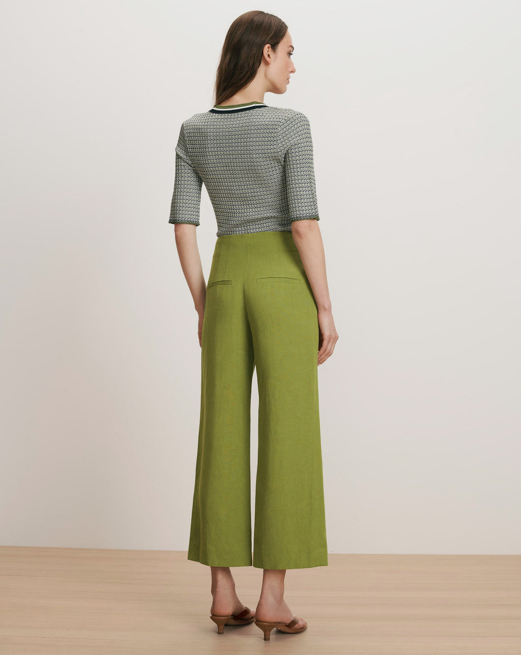 Pantalon large en lin Dova