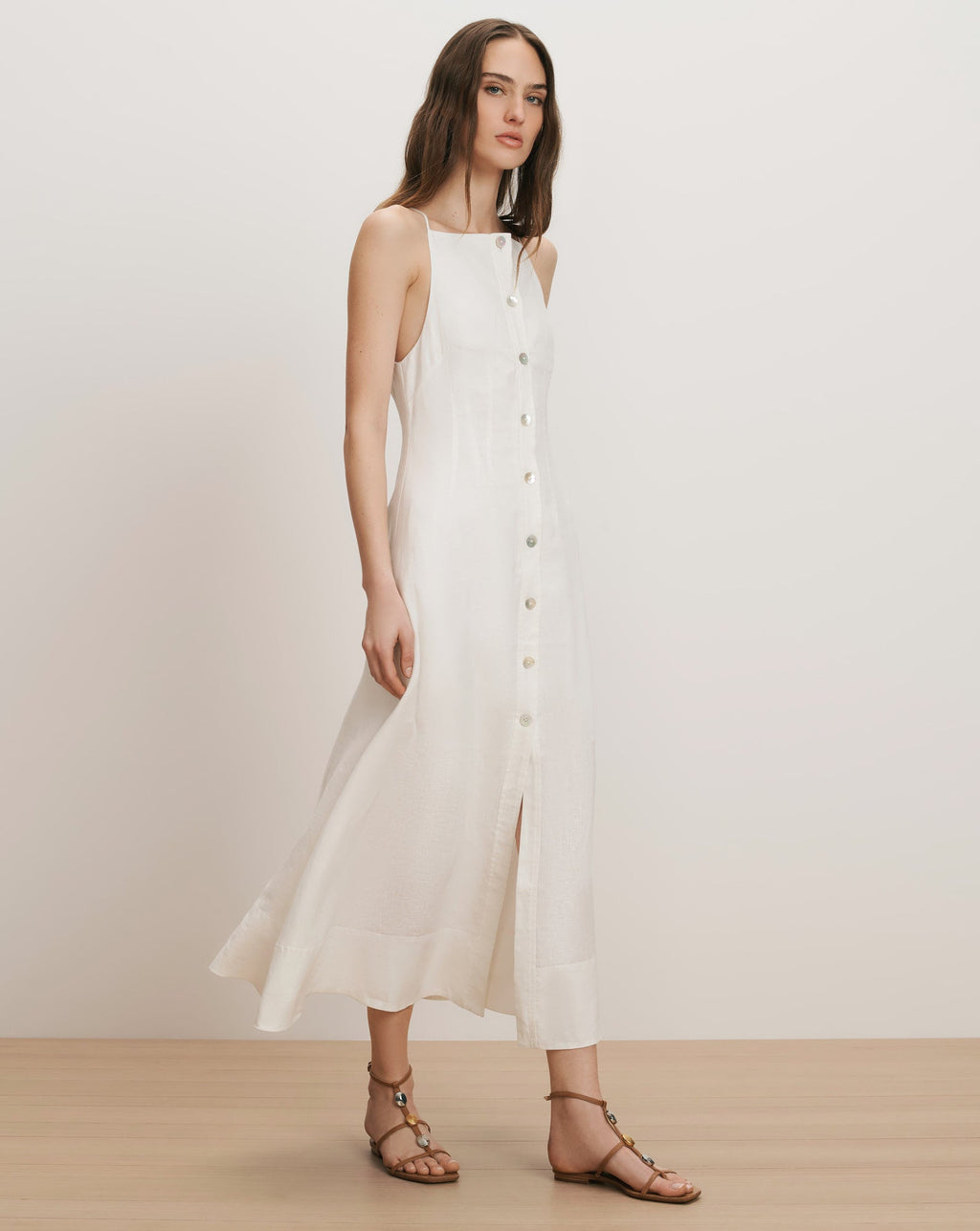Georges Linen Midi Dress
